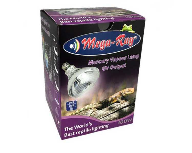 Mega-Ray Mercury Vapour UV Lamp 100w