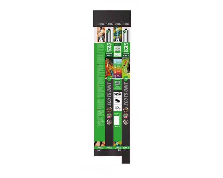 Reptile Systems Eco T5 UVB Kit Zone 2 - 24w